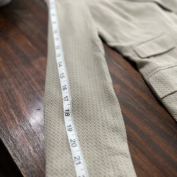 Escada Neutral Herringbone Blazer Cream Tan Margaretha Ley Vintage 36 2 button - Picture 13 of 15